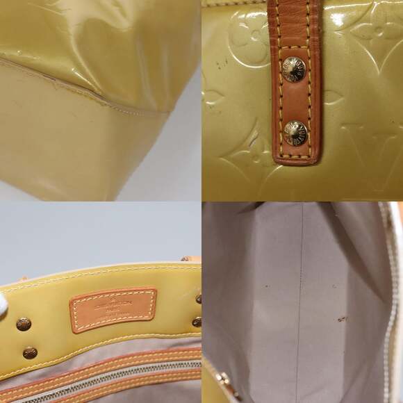 LOUIS VUITTON Monogram Vernis Reade MM Hand Bag Beige M91141 - Picture 11 of 13
